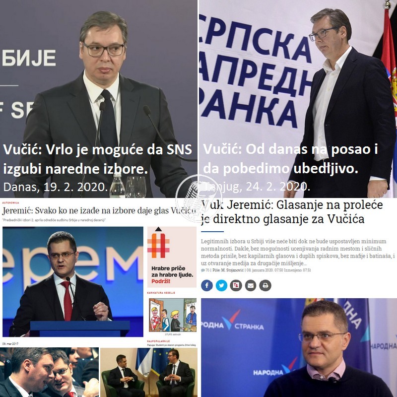 Vučić: Izgubićemo; Pobedićemo : Jeremić: Glasaj. Ne glasaj.
