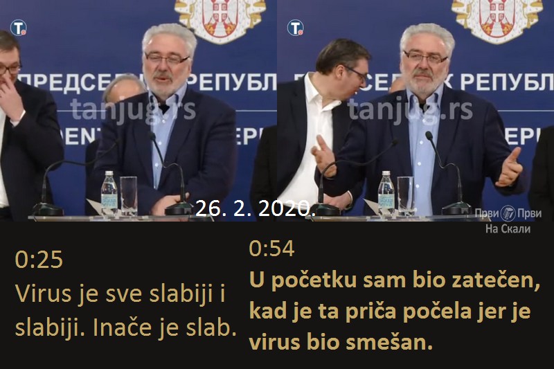 Dr Nestorović, 26. 2. 2020: ...Virus bio smešan