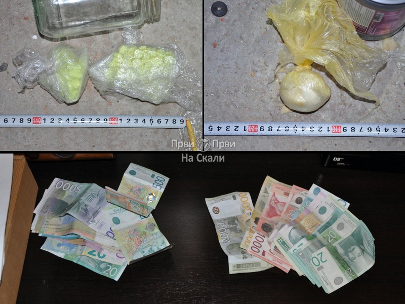 PU Kragujevac: Uhapšeni P. B. (1992) i  J. M. (2000) zbog opojnih droga - marihuane, kokaina, semenki indijske konoplje, amfetamina i ekstazija