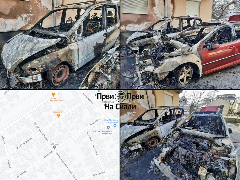 Izgorela tri automobila u Kragujevcu