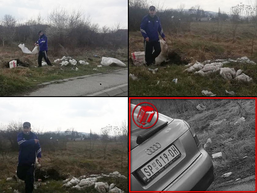 Grošnica (Kragujevac), 6. mart 2021: Bacanje smeća gde ne treba