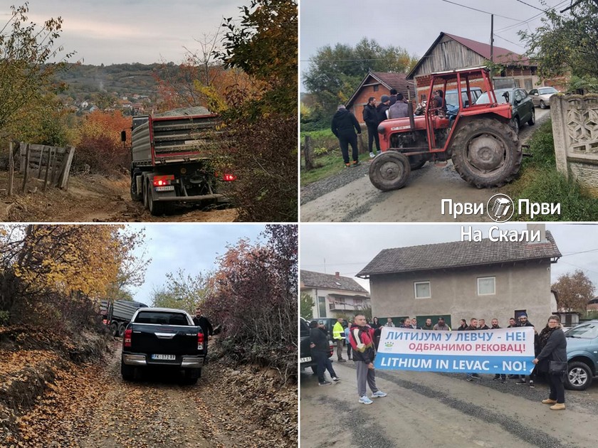 Žitelji Dragova (Levač) sprečili pristup zemljištu za rudarsko istraživanje (FOTO, VIDEO)