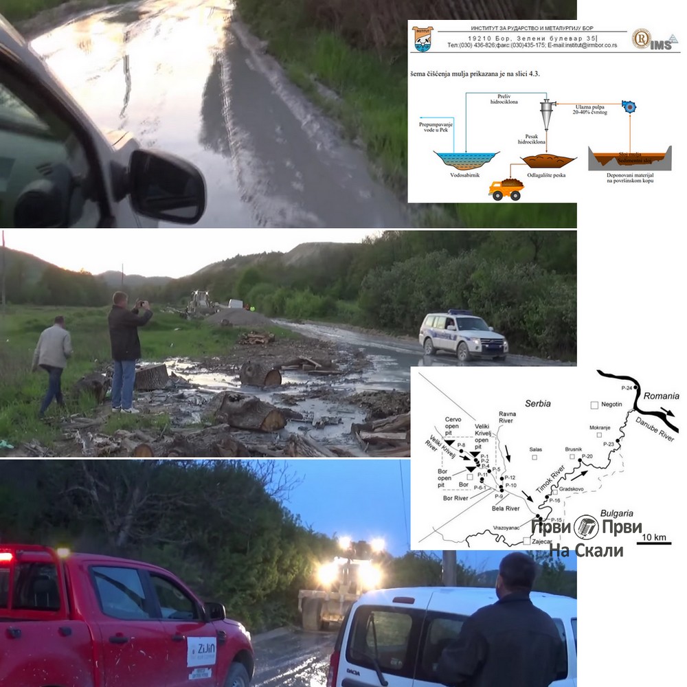 Bor: Rudna pulpa u Malom Krivelju uništila put, njive i vodotok Kriveljske reke (VIDEO)