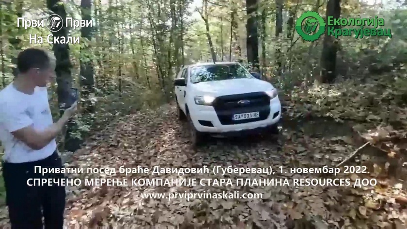 Sprečeno merenje kompanije Stara Planina na posedu braće Davidović u Guberevcu (VIDEO)