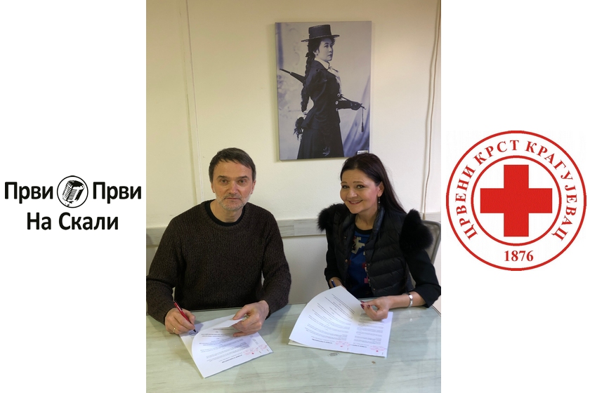 Crveni krst Kragujevac i PRVI PRVI NA SKALI ozvaničili saradnju