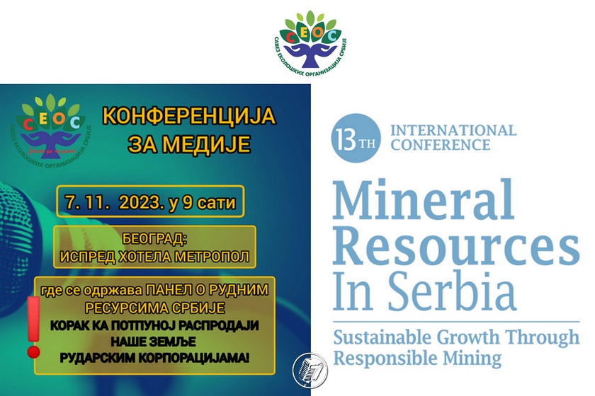 Konferencija SEOS-a protiv konferencije o mineralnim resursima Srbije