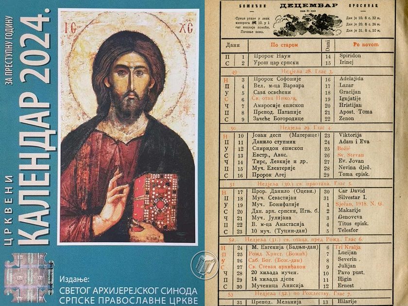 Православни календар: Јануар
