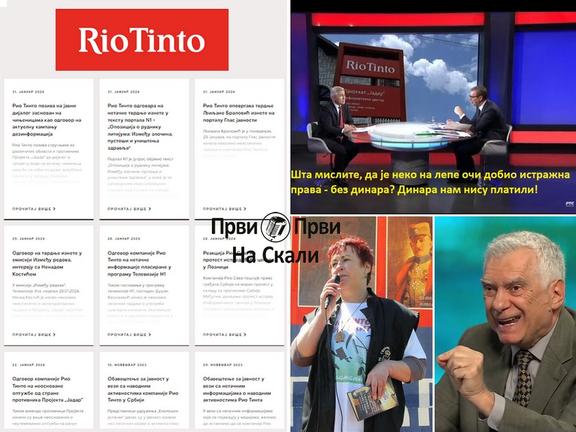 Rio Tinto objavio čak sedam saopštenja od 22. do 31. januara, a svega šest u celoj 2023.