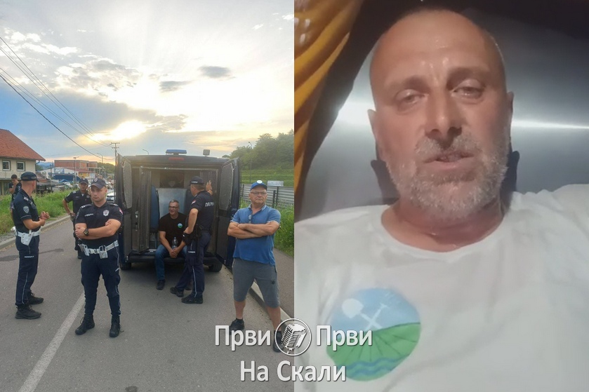 Uhapšeni Nebojša Petković i Zlatko Kokanović (UG Ne damo Jadar) nakon blokiranja pruge Loznica-Zvornik