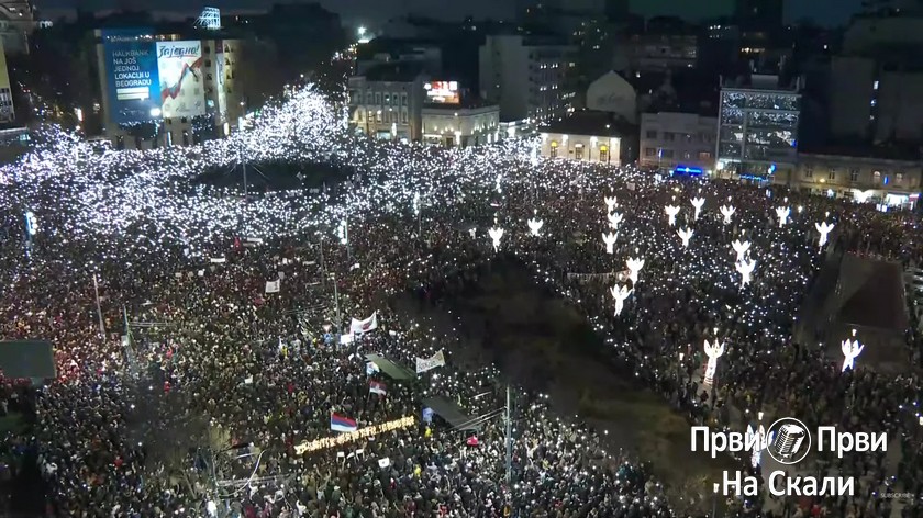 UŽIVO: Trg Slavija, 22. 12. 2024.