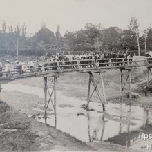 Drveni most ispred Vojnotehničkog zavoda, 1904-1914