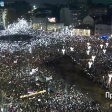 UŽIVO: Trg Slavija, 22. 12. 2024.