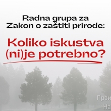 Ko radi na novom Zakonu o zaštiti prirode?