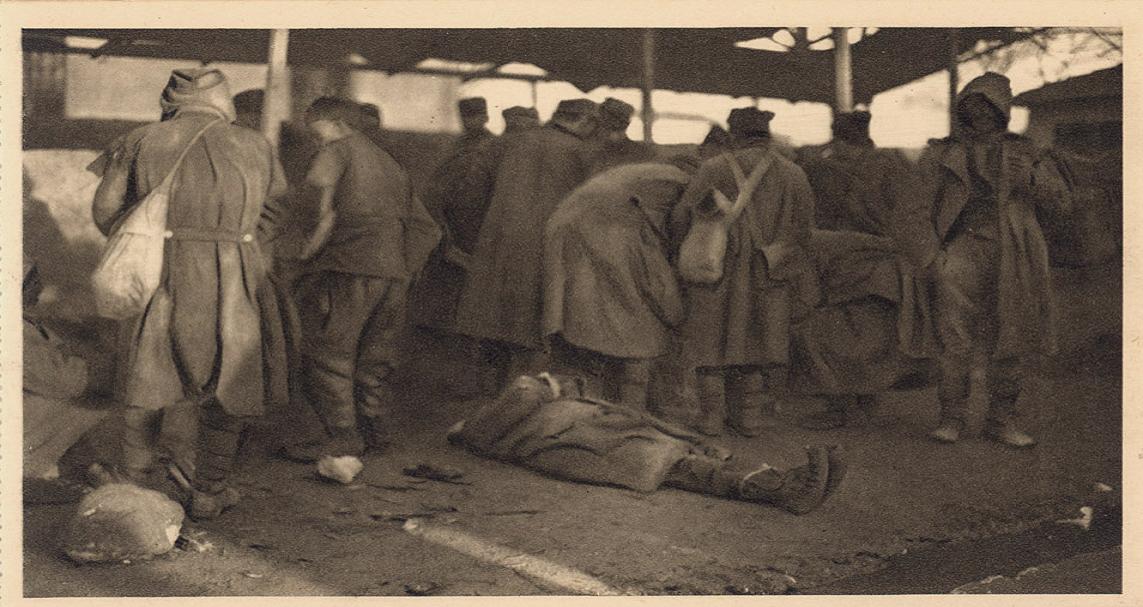 Srpski vojnik umro od gladi. Skadar, 1915.